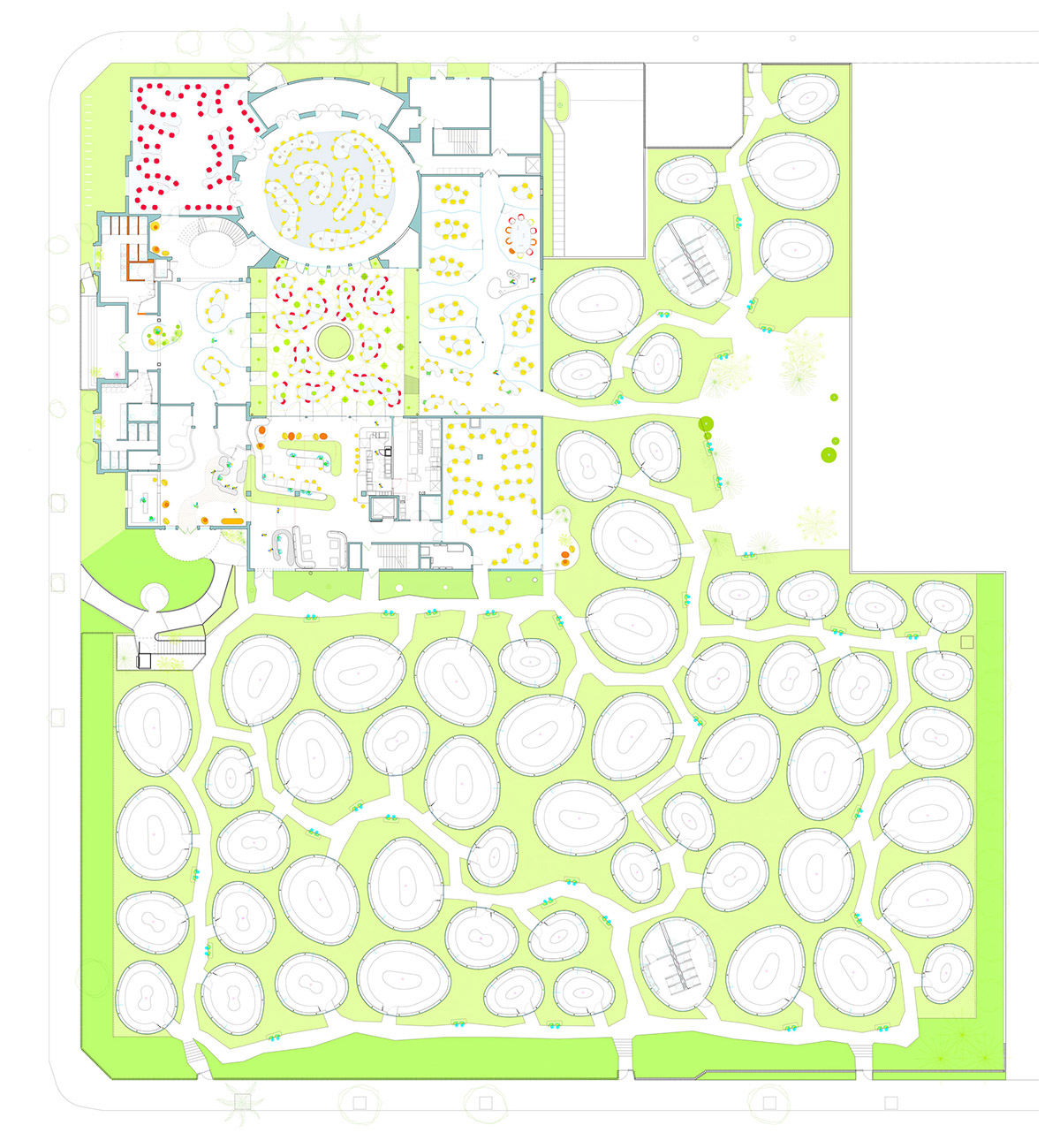 SelgasCano completes Second Home's Hollywood campus with yellow working pods among tress and plants