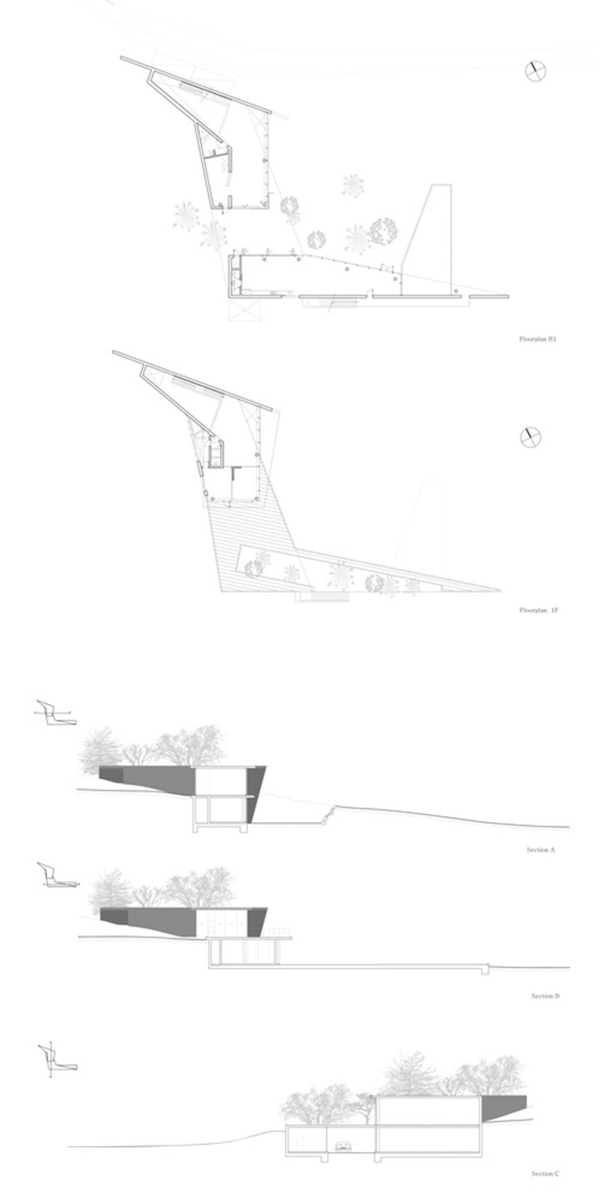 Chiasmus Partners' family home melts boundaries between nature and human scale in countryside