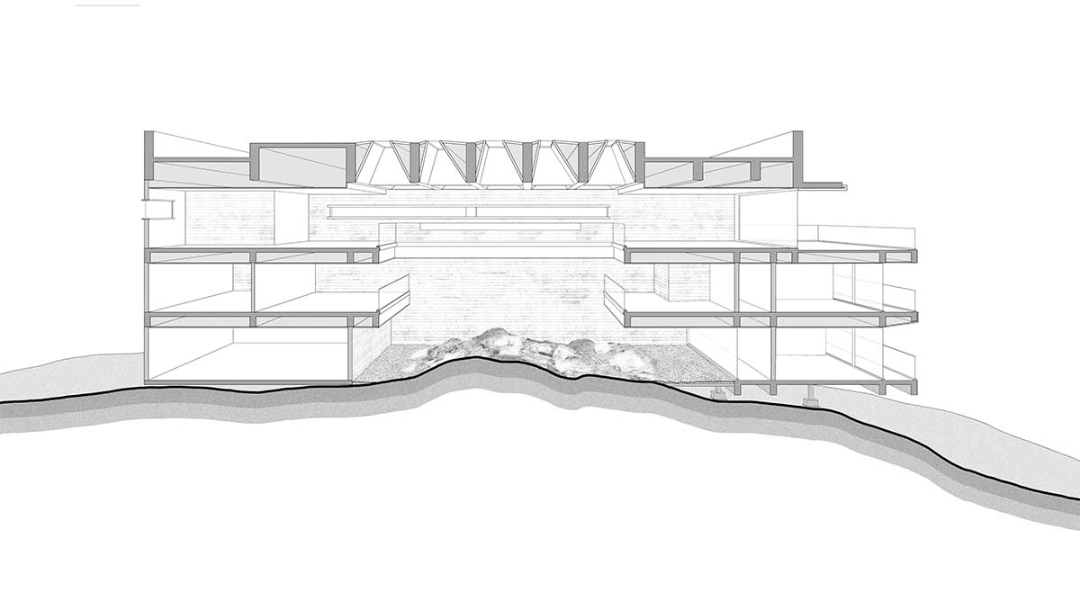 The Lighthouse Hotel reinterprets traditional fishing village settlements on a steep reef in Zhoushan