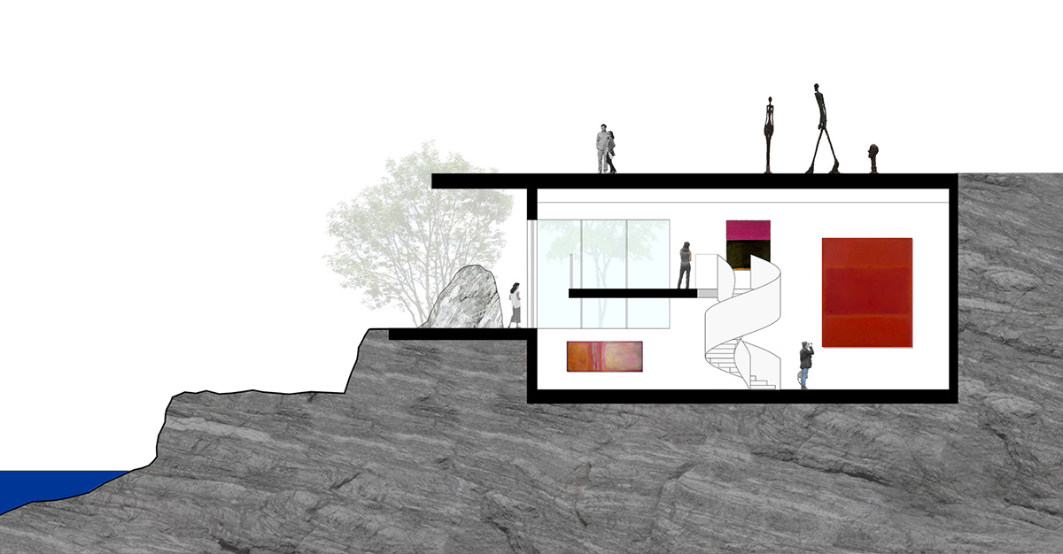 ArchiWorkshop combines oval guest rooms with museum in one landscape in South Korea