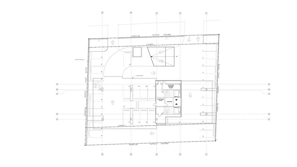 Oppenheim Architecture designs GLF Headquarters with large shifted concrete volumes in Miami river