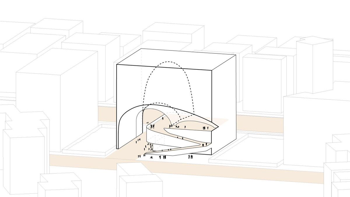 NextOffice creates giant node-looking passage for Mashhad C.E.O. Headquarters in Iran