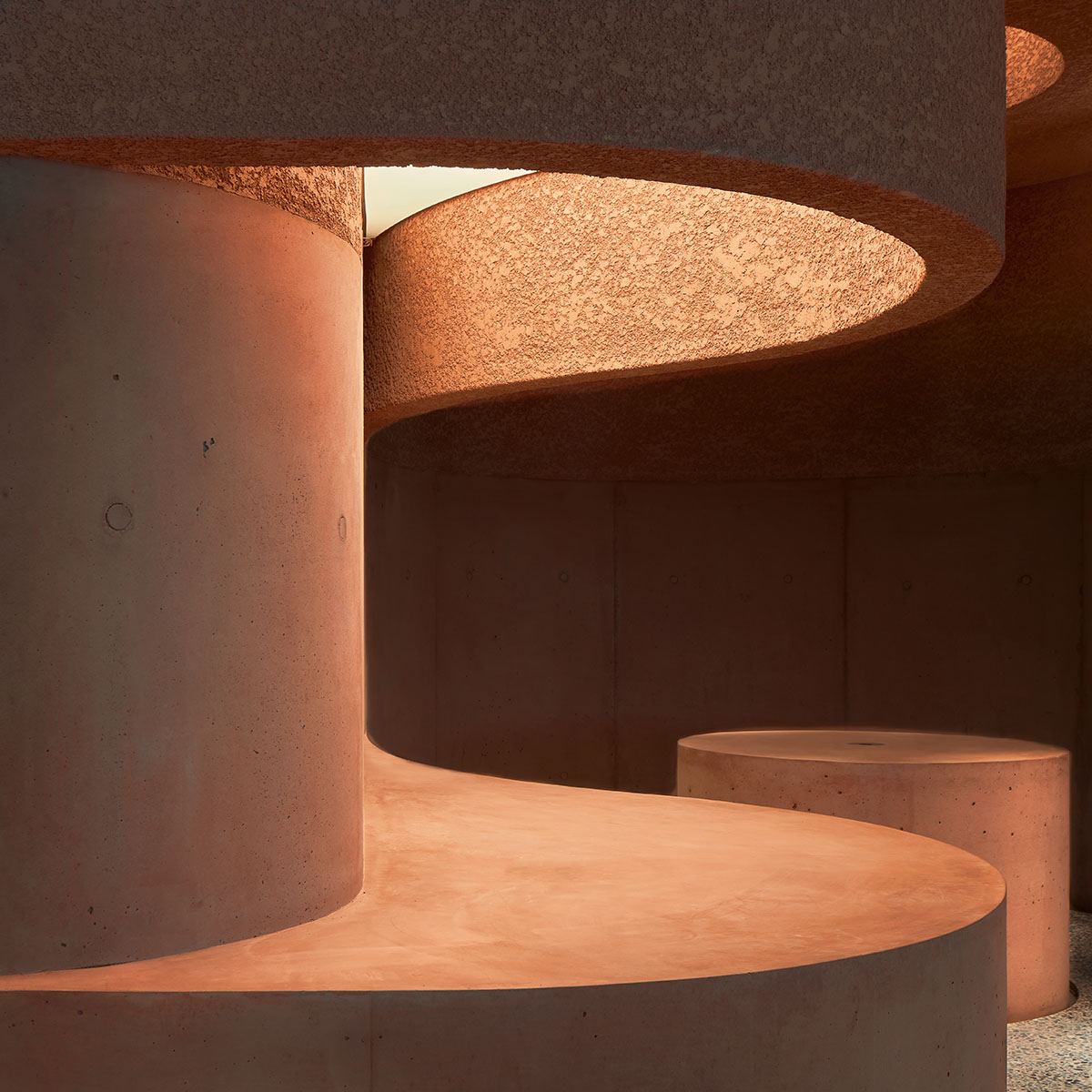 Adjaye Associates uses different hues of pink with sculptural concrete to form new store in LA