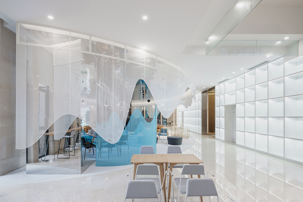 Wutopia Lab Created a 3D Green Landscape with Perforated Aluminum Panels in Shanghai