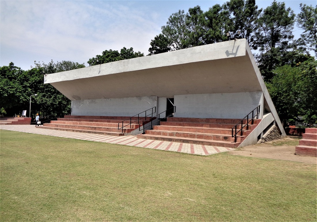 This 6-Decade Old Football Stadium At Chandigarh Is An Epitome Of Concrete Brutalism & Minimalism