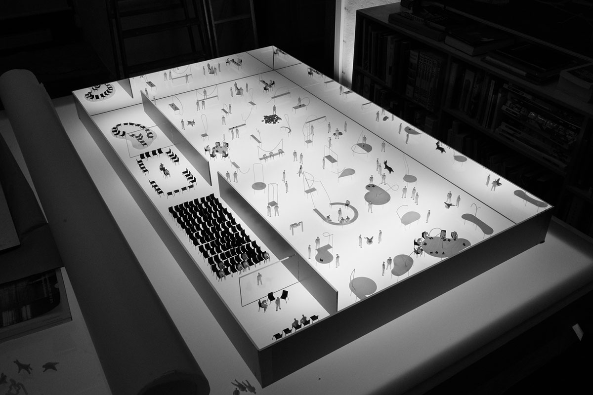 LCLA office installed exhibition as a 