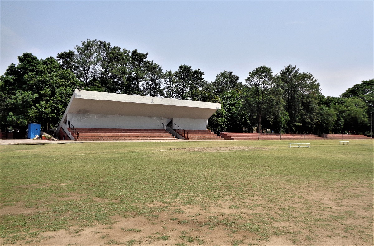 This 6-Decade Old Football Stadium At Chandigarh Is An Epitome Of Concrete Brutalism & Minimalism