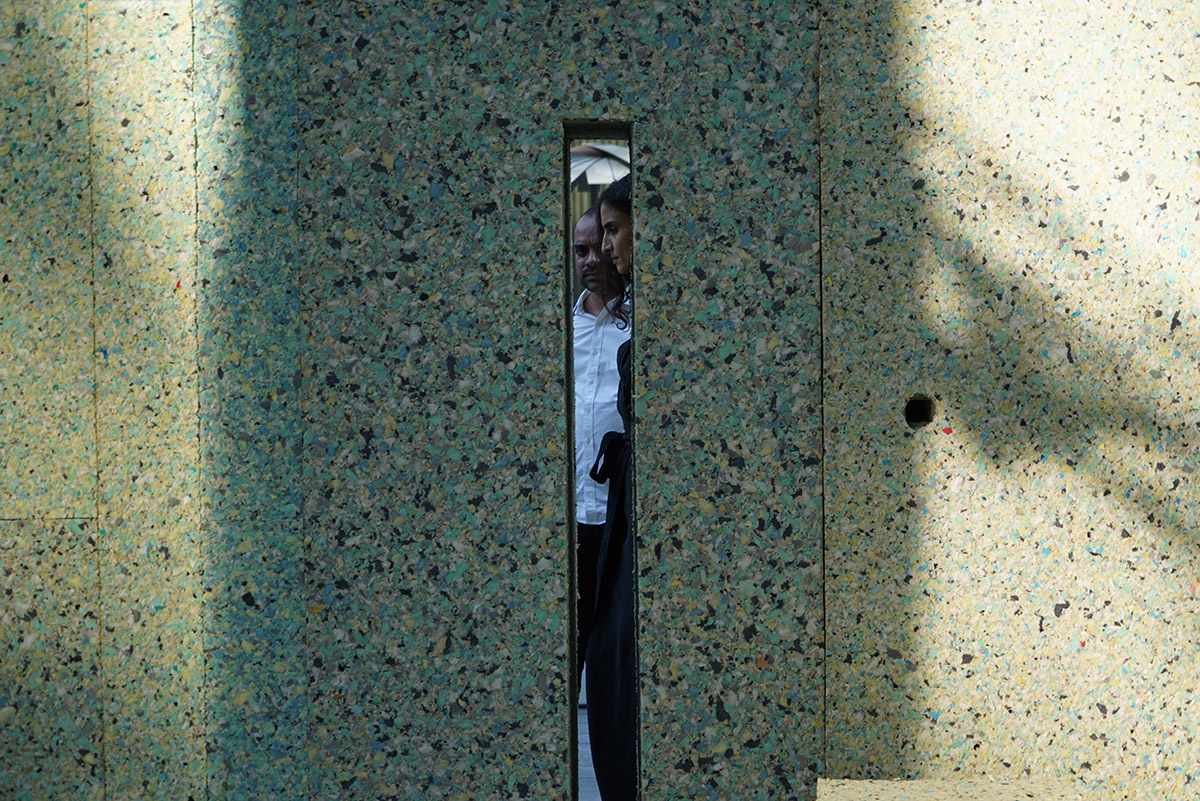 T SAKHI Architects' interactive wall for Lebanese Pavilion addresses Lebanon's social barriers