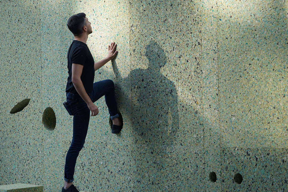 T SAKHI Architects' interactive wall for Lebanese Pavilion addresses Lebanon's social barriers
