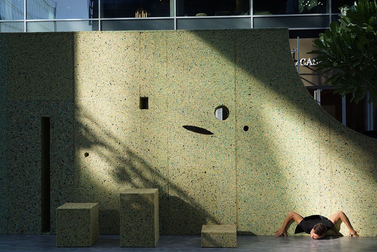 T SAKHI Architects' interactive wall for Lebanese Pavilion addresses Lebanon's social barriers