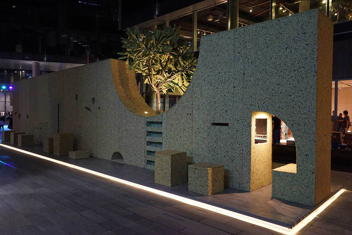 T SAKHI Architects' interactive wall for Lebanese Pavilion addresses Lebanon's social barriers