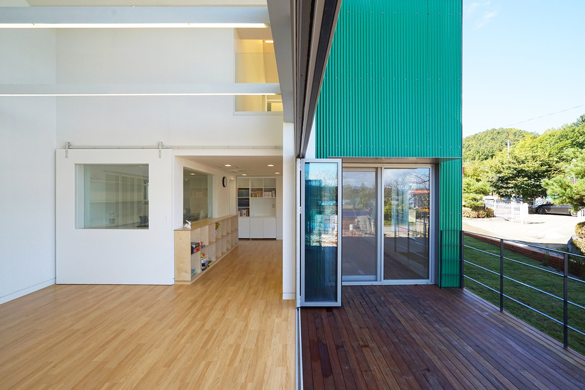 JYA-RCHITECTS designs childcare center with pitched roofs and colorful units in South Korea