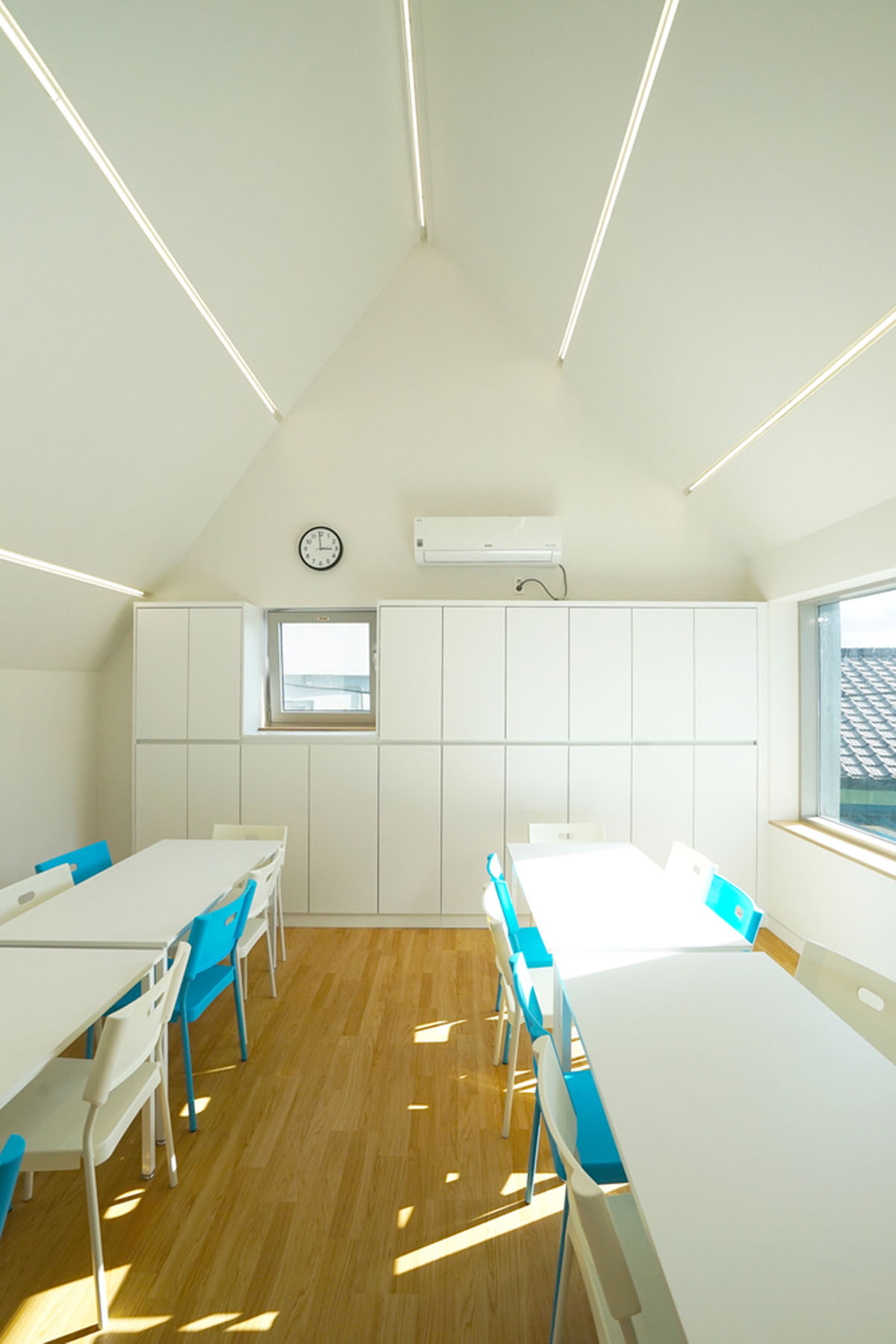 JYA-RCHITECTS designs childcare center with pitched roofs and colorful units in South Korea