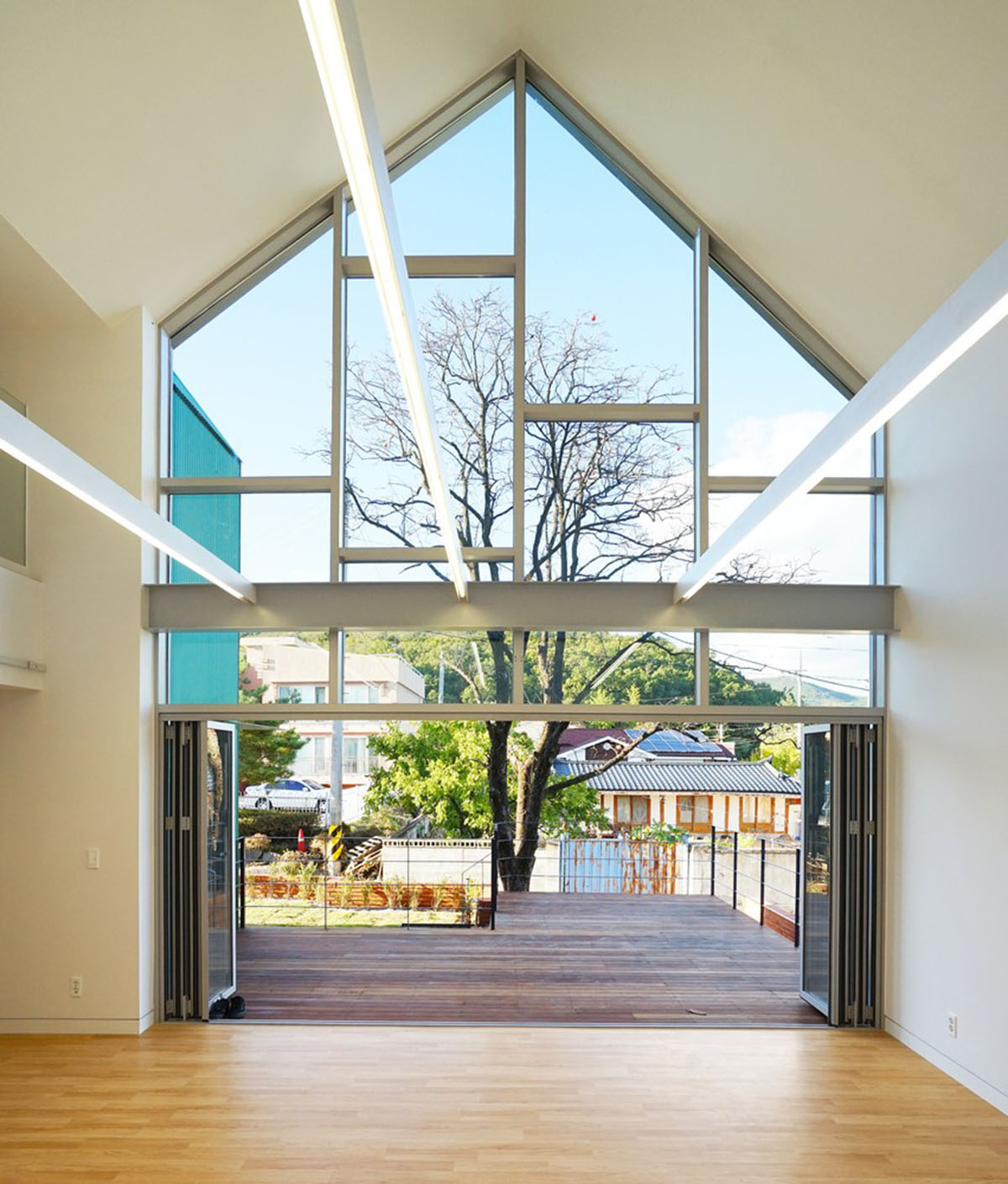 JYA-RCHITECTS designs childcare center with pitched roofs and colorful units in South Korea