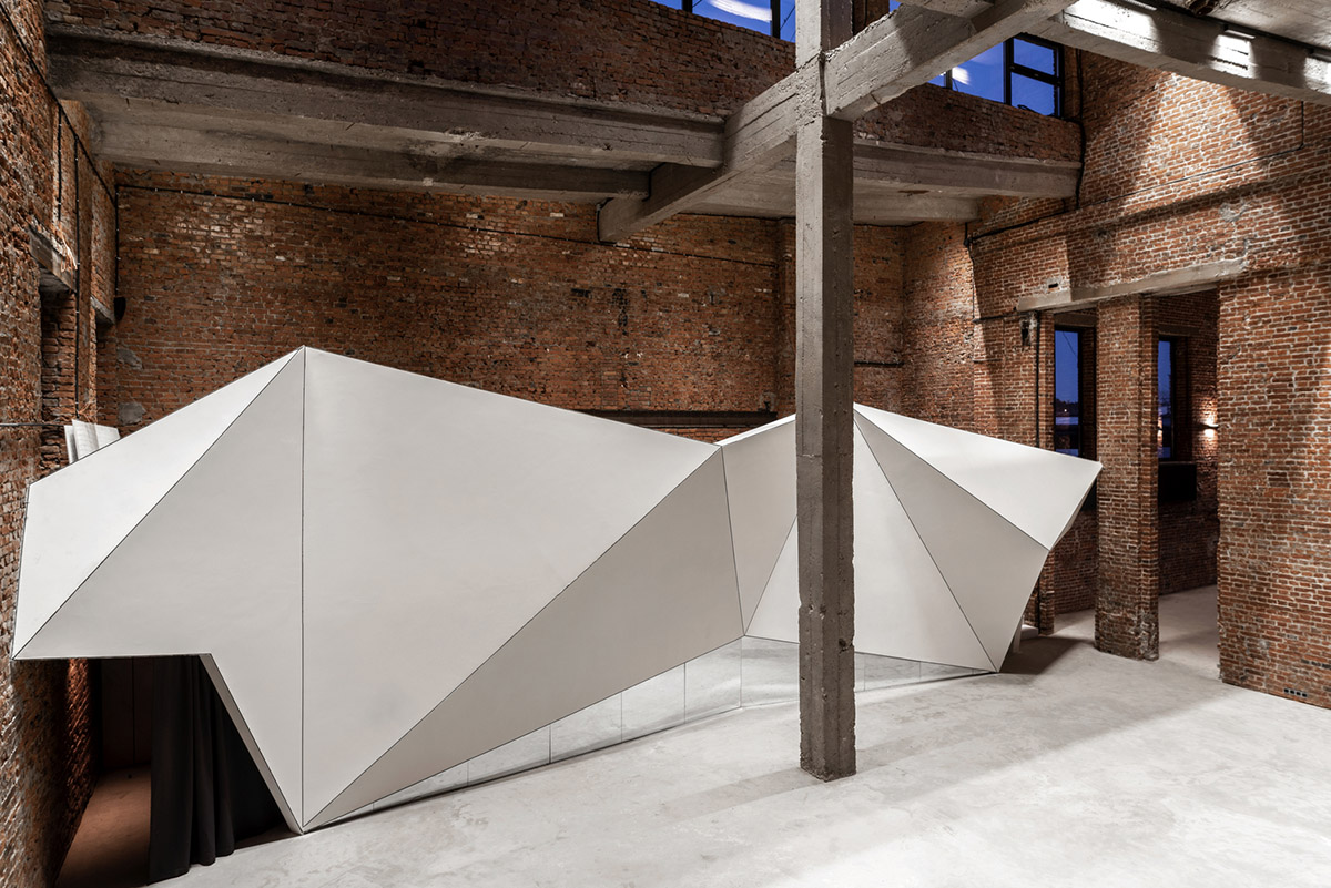 Geometrix Design transforms historic brick building into a large event and public space in Moscow