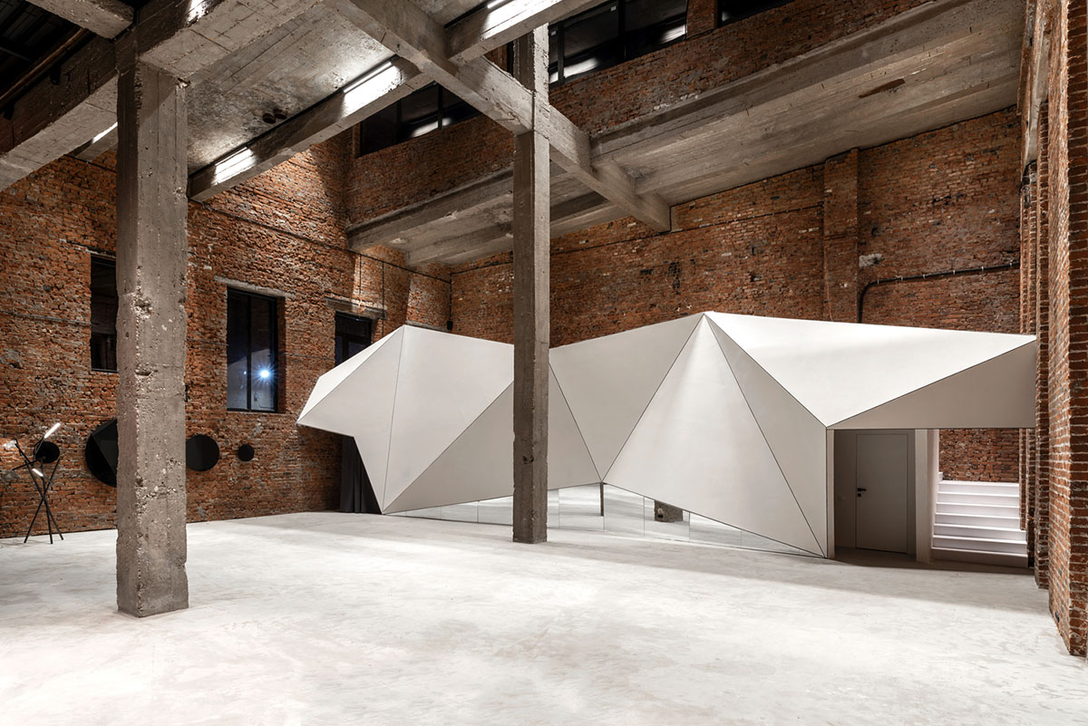 Geometrix Design transforms historic brick building into a large event and public space in Moscow