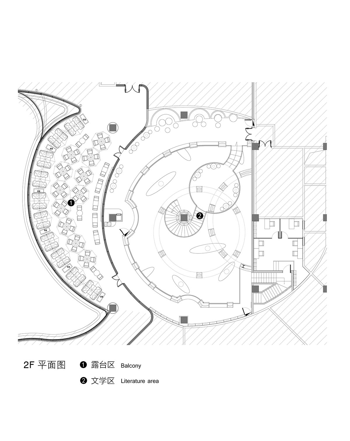 Reading a book is like stepping into a bamboo forest made of endless bookshelves designed by X+Living