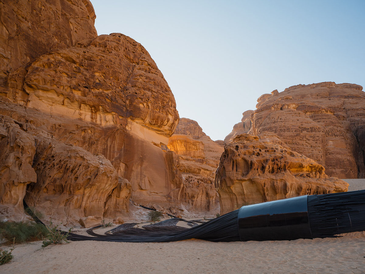 Desert X showcases 14 site-responsive installations for its Desert X AlUla exhibition in Saudi Arabia
