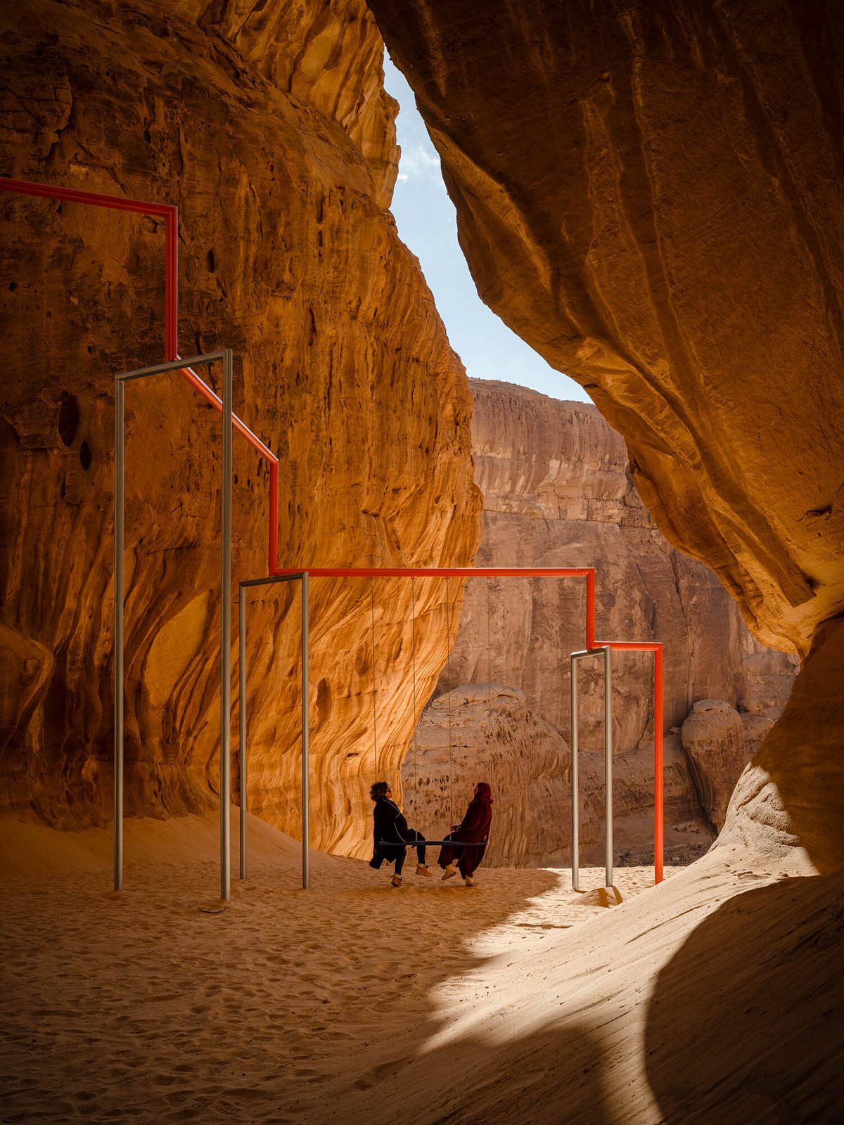Desert X showcases 14 site-responsive installations for its Desert X AlUla exhibition in Saudi Arabia