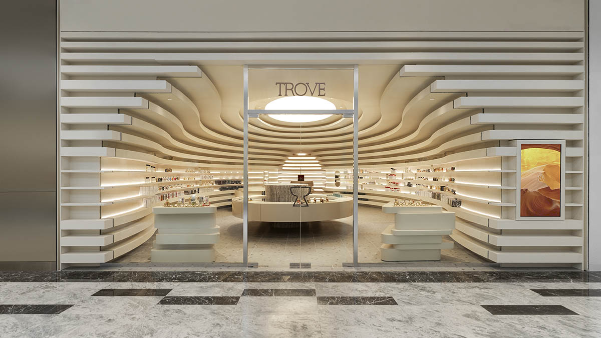 Spacemen creates cavernous interior with rounded lines for a store in Kuala Lumpur