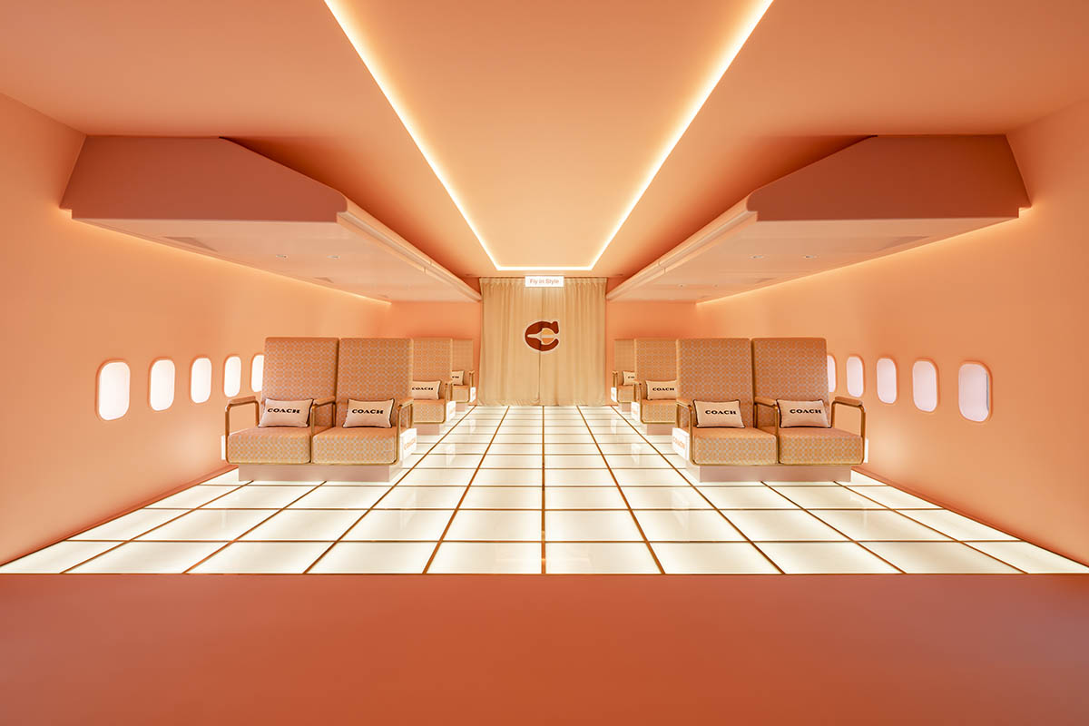 Interior of abandoned plane is converted into a retail store clad in full orange colour in Malaysia – World Architecture Community