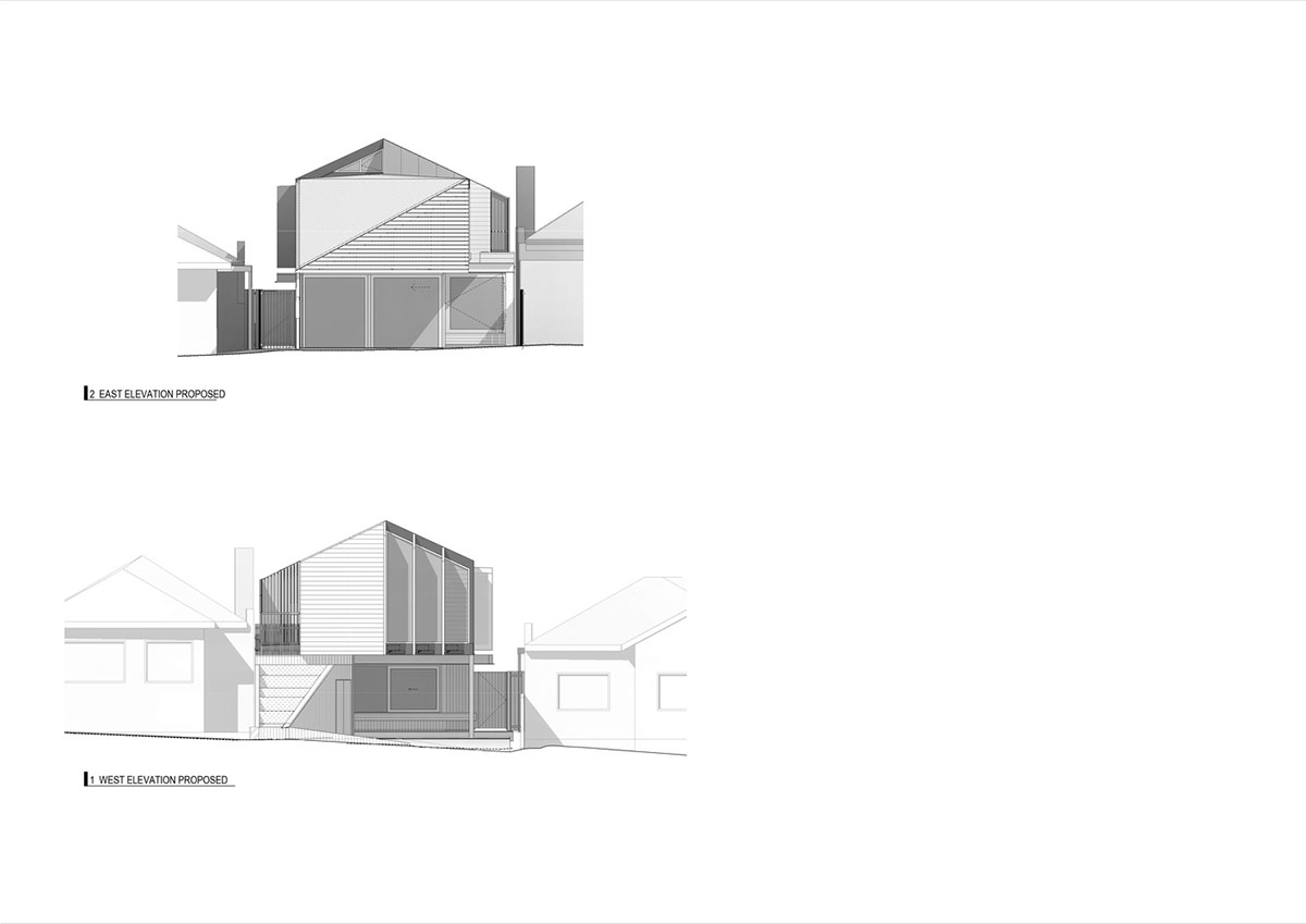 FIGR Architecture & Design built this Pop-up house with floating volume in Essendon, Australia