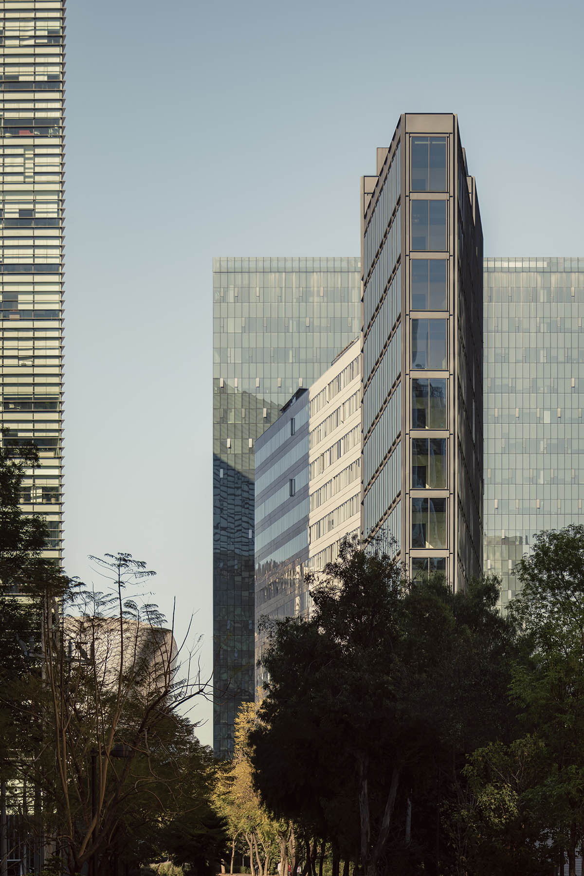 HEMAA built a slender skyscraper that stands elegantly on a narrow plot in Mexico City 