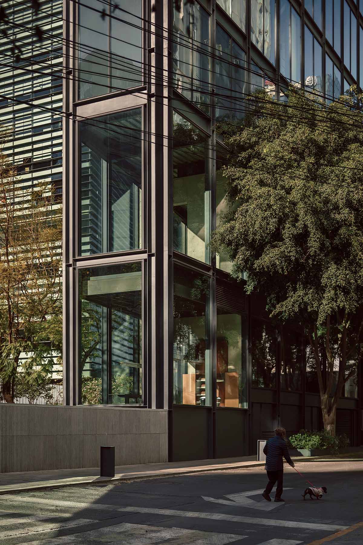 HEMAA built a slender skyscraper that stands elegantly on a narrow plot in Mexico City 