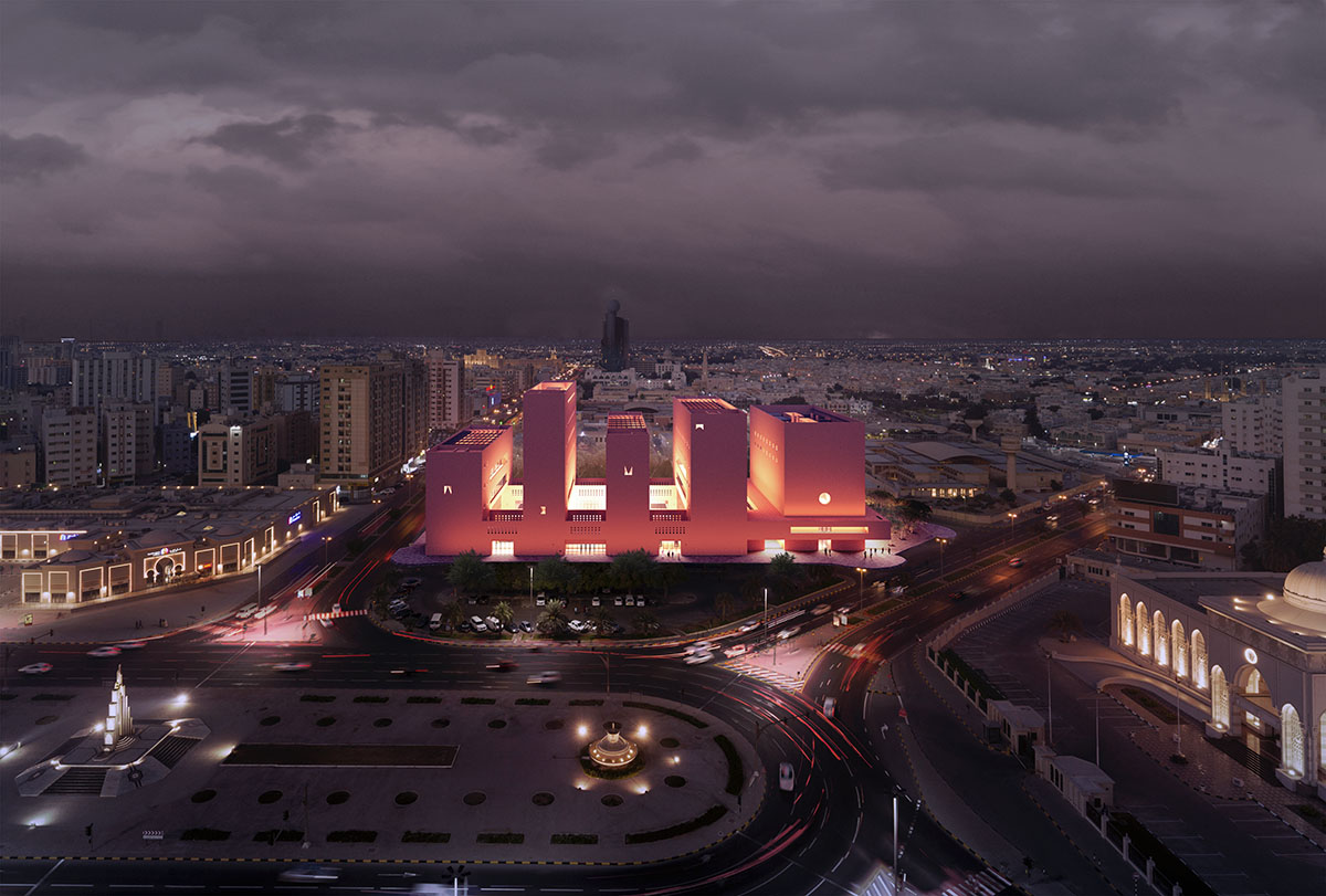 Adjaye Associates reveals design for red-pigmented Africa Institute campus in Sharjah