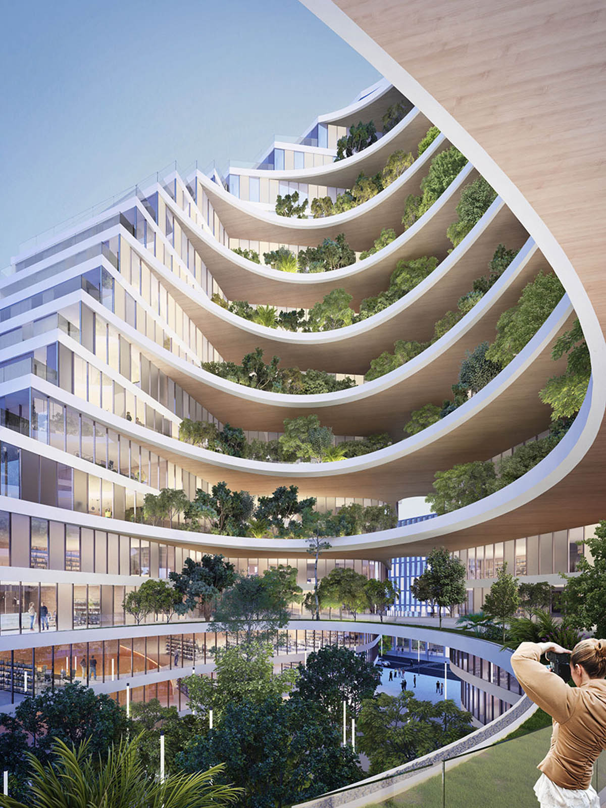Mario Cucinella Architects unveils terraced Ekspozita Tower with green oasis in Tirana
