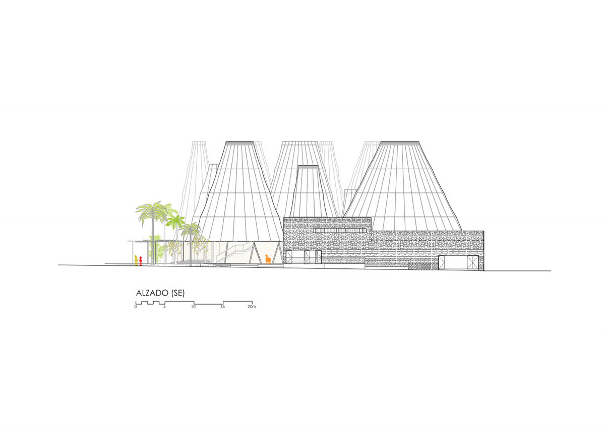 Amann-Cánovas-Maruri adds colorful conic roofs to Spanish Pavilion at Expo 2020 Dubai