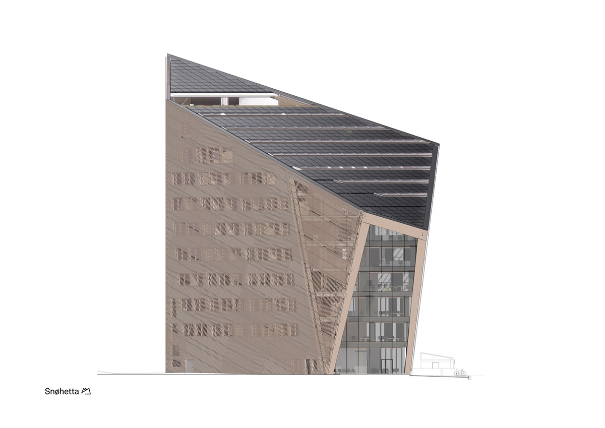 Snøhetta reveals its 4th energy Positive Powerhouse in Telemark with energy producing façade and roof