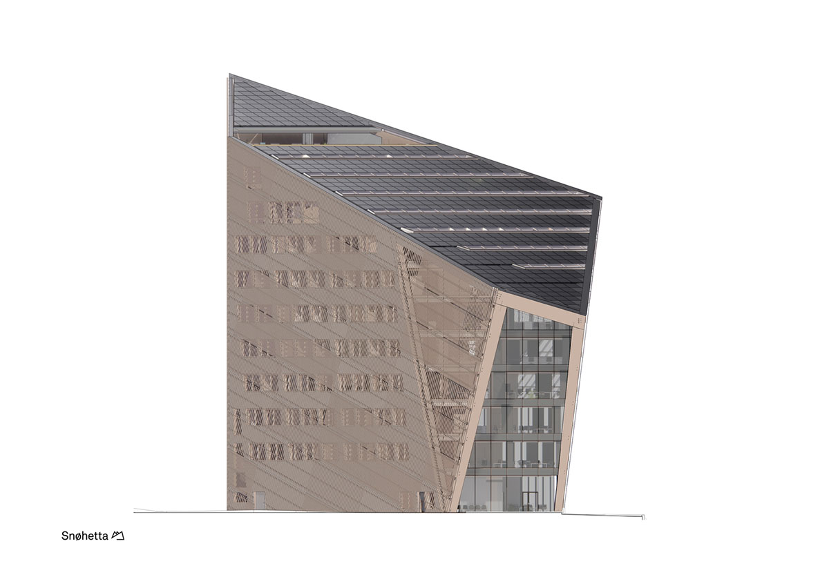 Snøhetta reveals its 4th energy Positive Powerhouse in Telemark with energy producing façade and roof