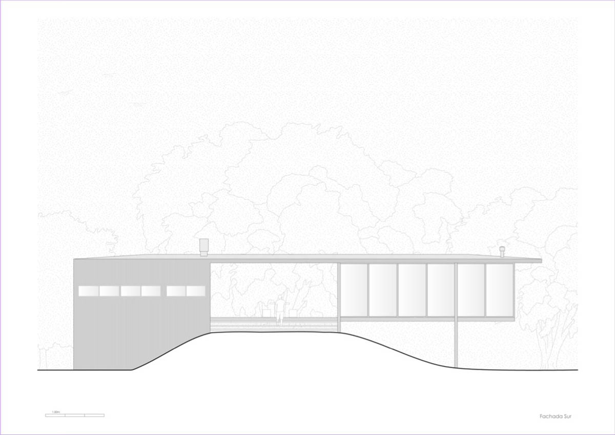 Floating Argentinean house by Mateo Gagliardo sits on a hill to resists against flooding 