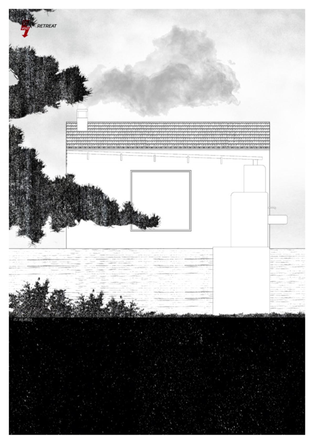 Mariana de Delás converts disused structure into an escape home within a Spanish pine yard 