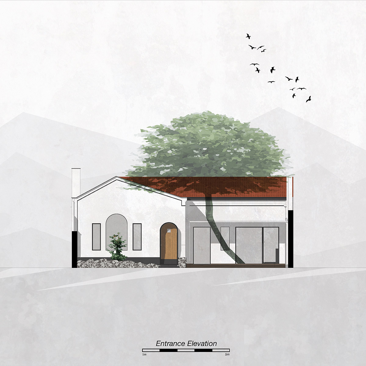 Wutopia Lab designs Hiding House featuring a micro Chinese garden in Shanghai