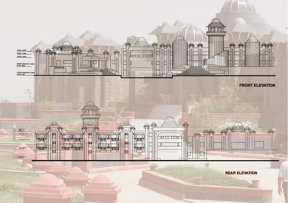 Recreating Erstwhile Fort Of Raja Sumer Singh In Black Granite: VVIP Guest House, Etawah