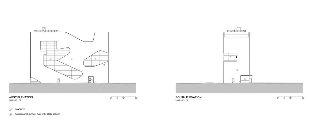 Steven Holl Architects completes Hunters Point Library with flowing sculpted cuts in New York
