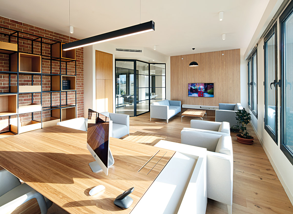 Yerce Architecture and ZAAS complete Empera Headquarters with large brick openings in Gaziantep