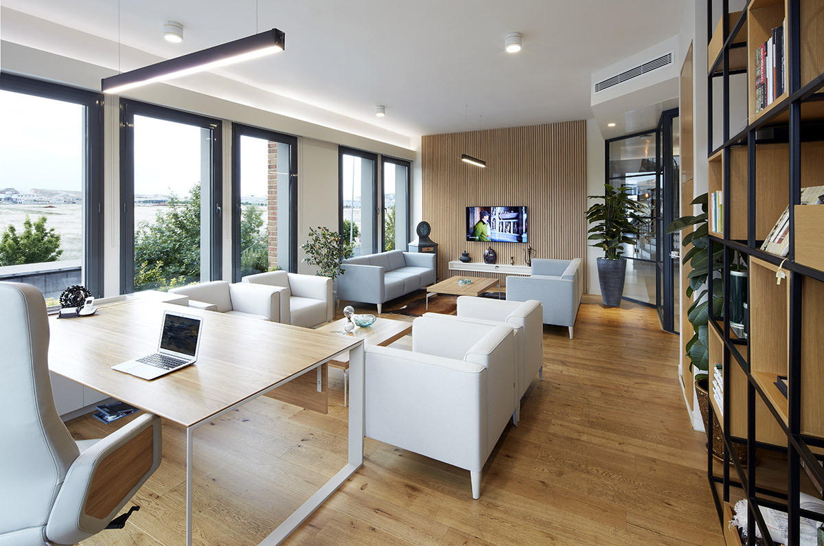 Yerce Architecture and ZAAS complete Empera Headquarters with large brick openings in Gaziantep