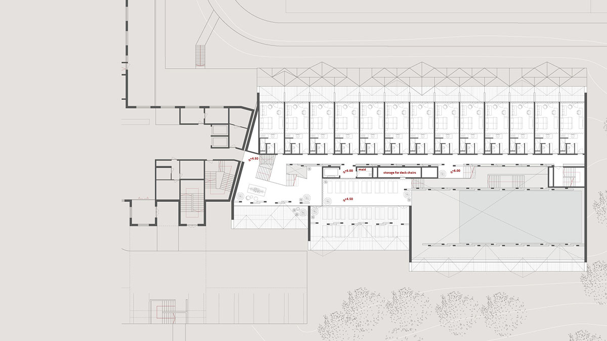 Enota unveils Hotel Natura extension with protruding triangular timber fa&ccedil;ade in Rogla, Slovenia