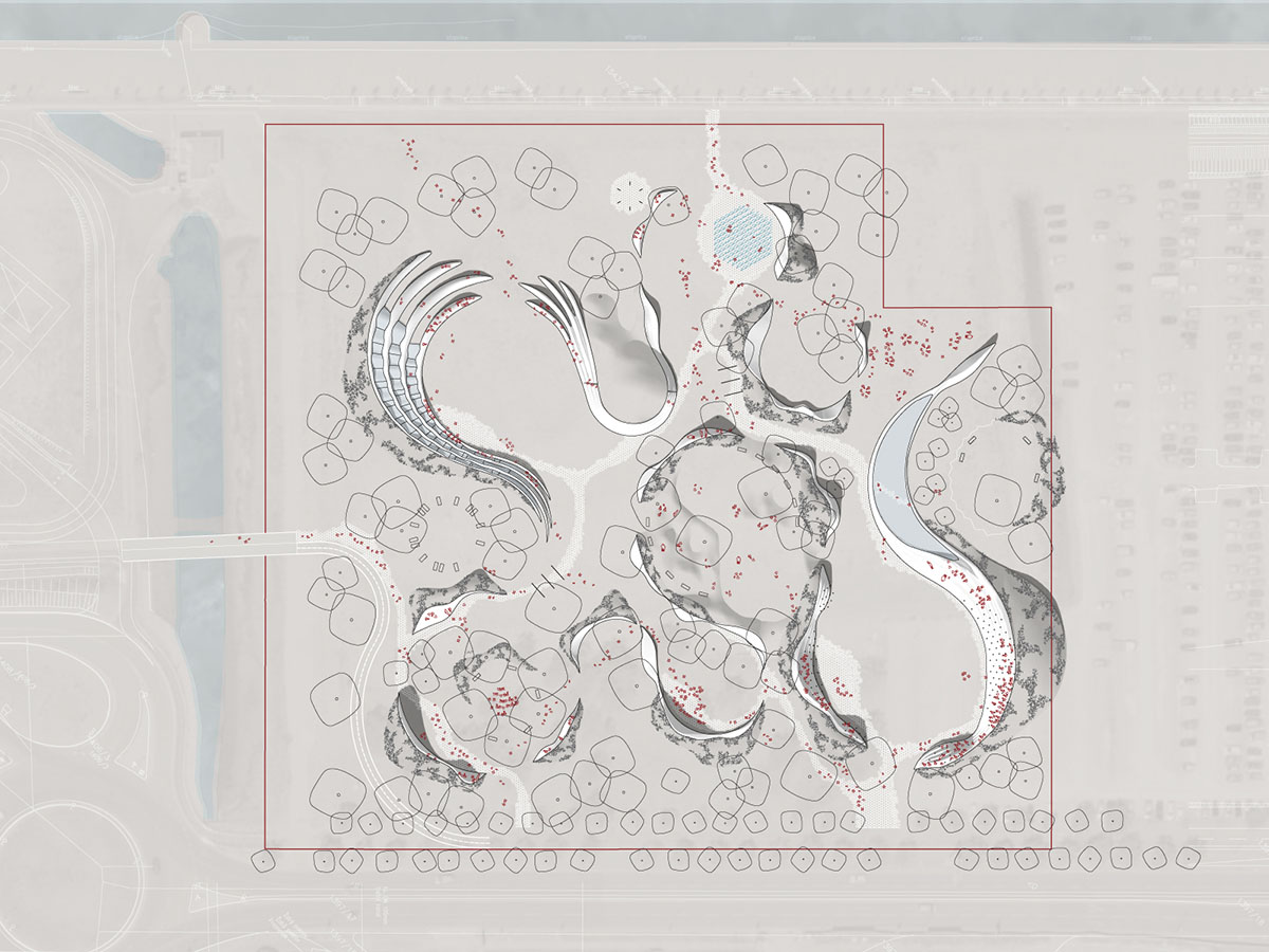 Enota completes a new Central Park with undulating urban elements in coastal town of Slovenia