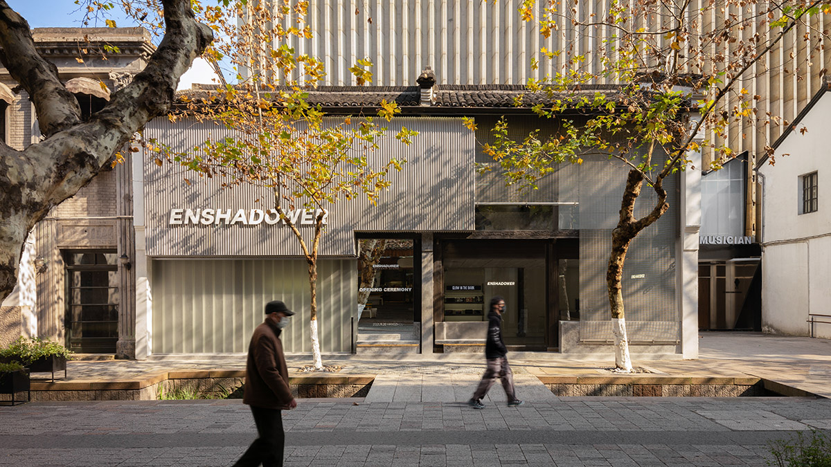 say architects reinterprets ten decades old building as a new store in Hangzhou