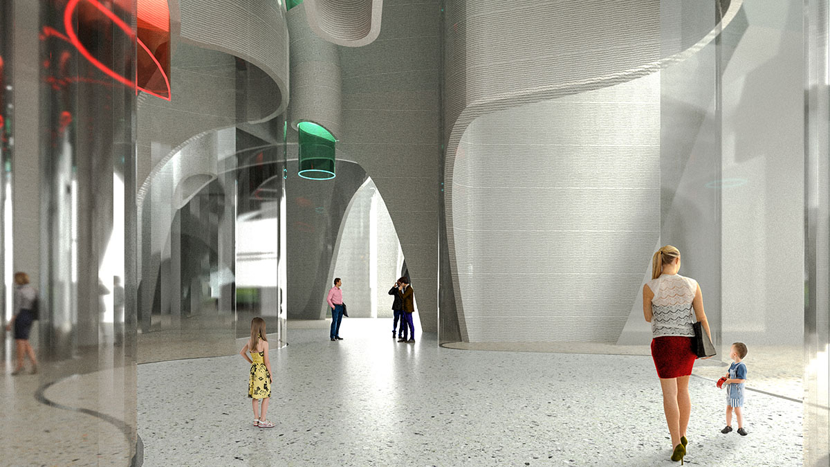Architects of Invention reveals its competition entry for 3D concrete printed museum in Seoul