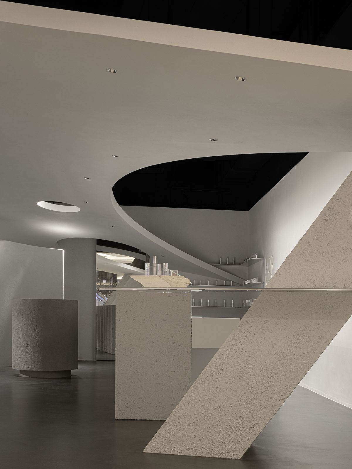 lialawlab completes retro-futuristic skincare centre in Hangzhou, China