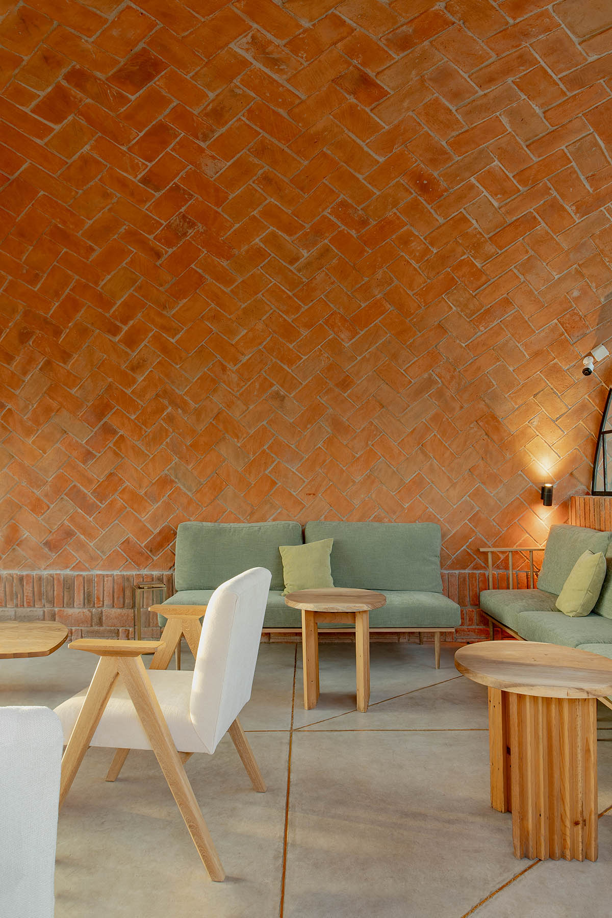 Estudio Tecalli built bar with red brick vault in Mexico