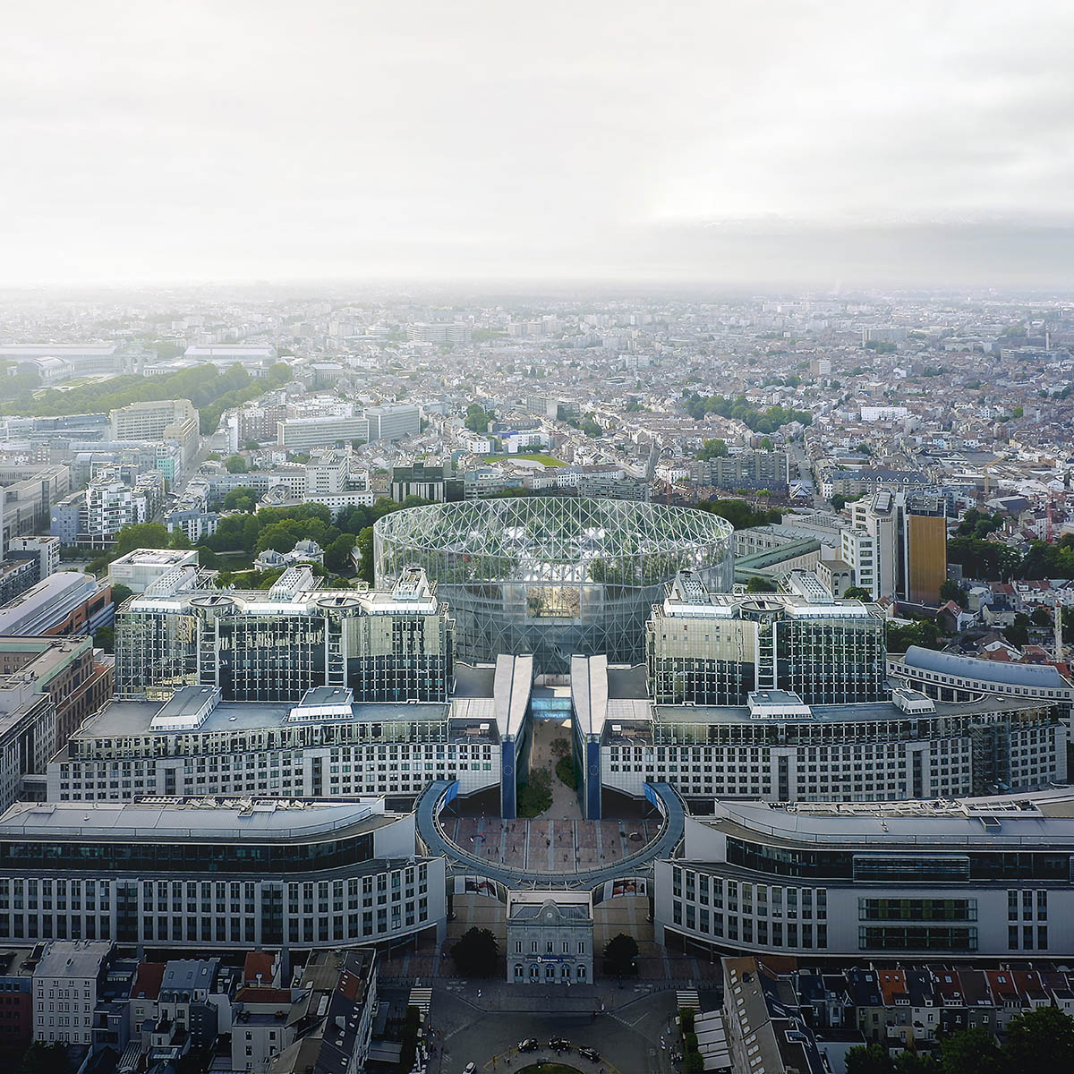 EUROPARC unveils winning design for renewed European Parliament Building in Brussels 