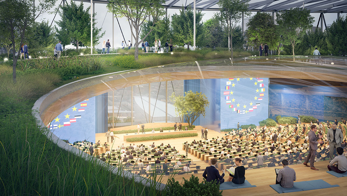 EUROPARC unveils winning design for renewed European Parliament Building in Brussels 