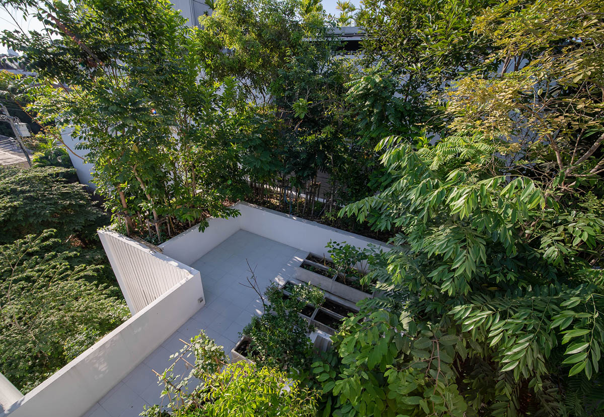 Shma Company Limited built residence that features bulging mini forest from its facade in Thailand