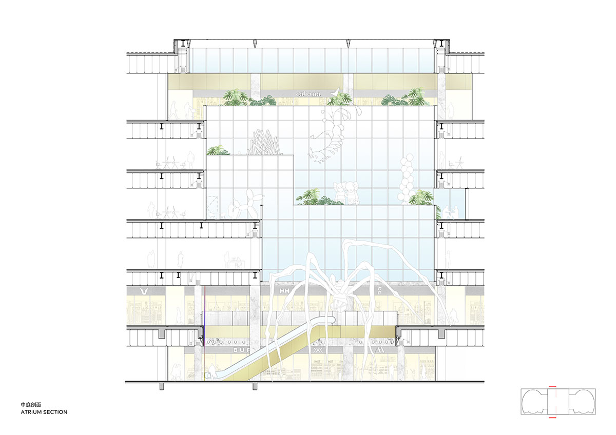 CLOU renovates Beijing's Huijing Twin Towers with a three-dimensional city courtyard